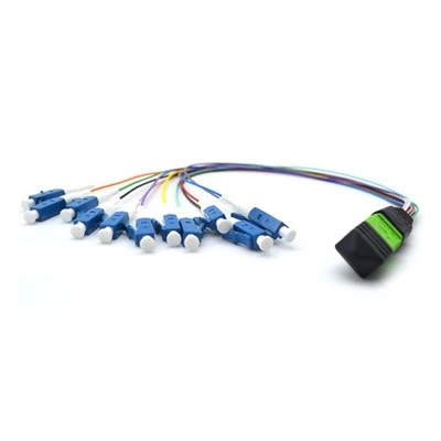 MPO-LC 12 Muti-color Tight Buffer Fiber Patch Cords 0.3m